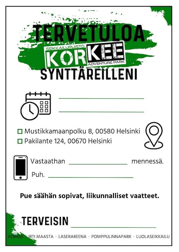 Korkee_bday_invite_color - Adventure Park Korkee